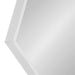 Hexagon Mirror White 22x31 3