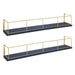 Floating Shelf 2pk 24" Navy Blue 1