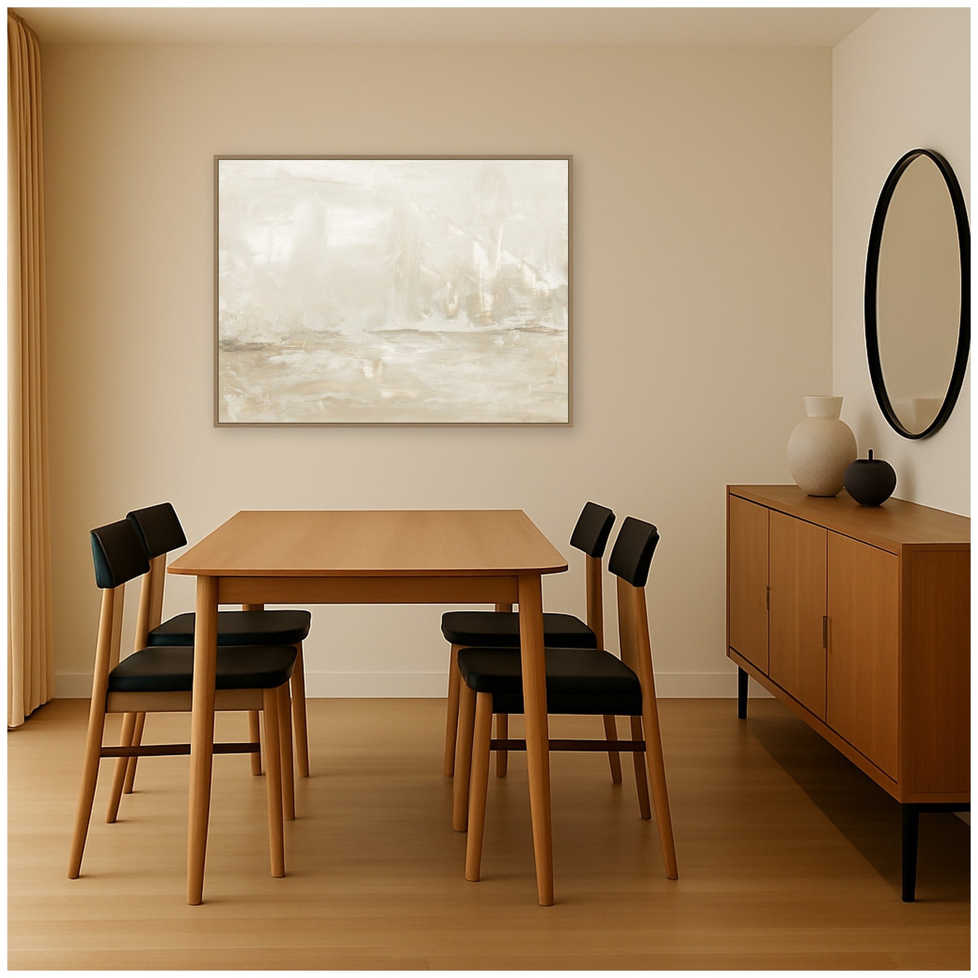 Framed Canvas 42x32 Sylvie Dark Gold 5