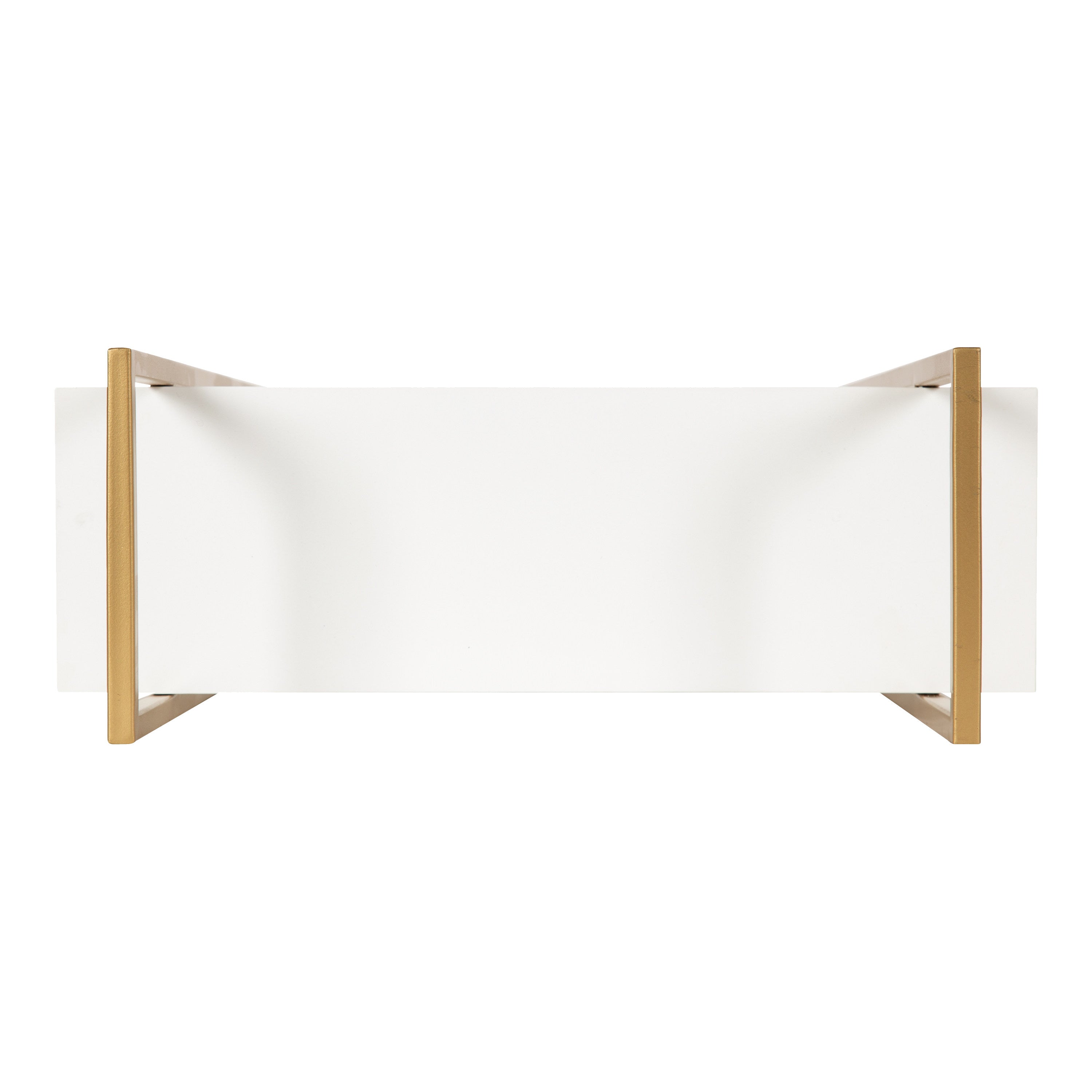 Accent Shelf 20x30 White Gold 6