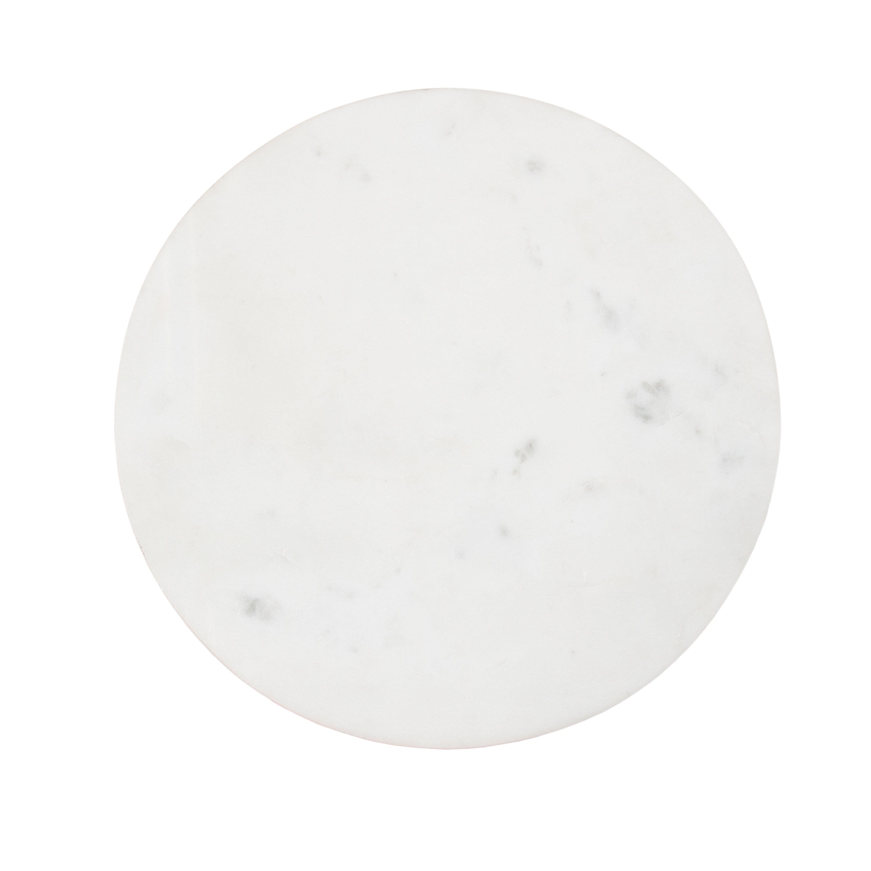 Drink Table White Black 9" Diameter 4
