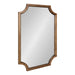 Scallop Mirror Rustic Brown 24x36 1
