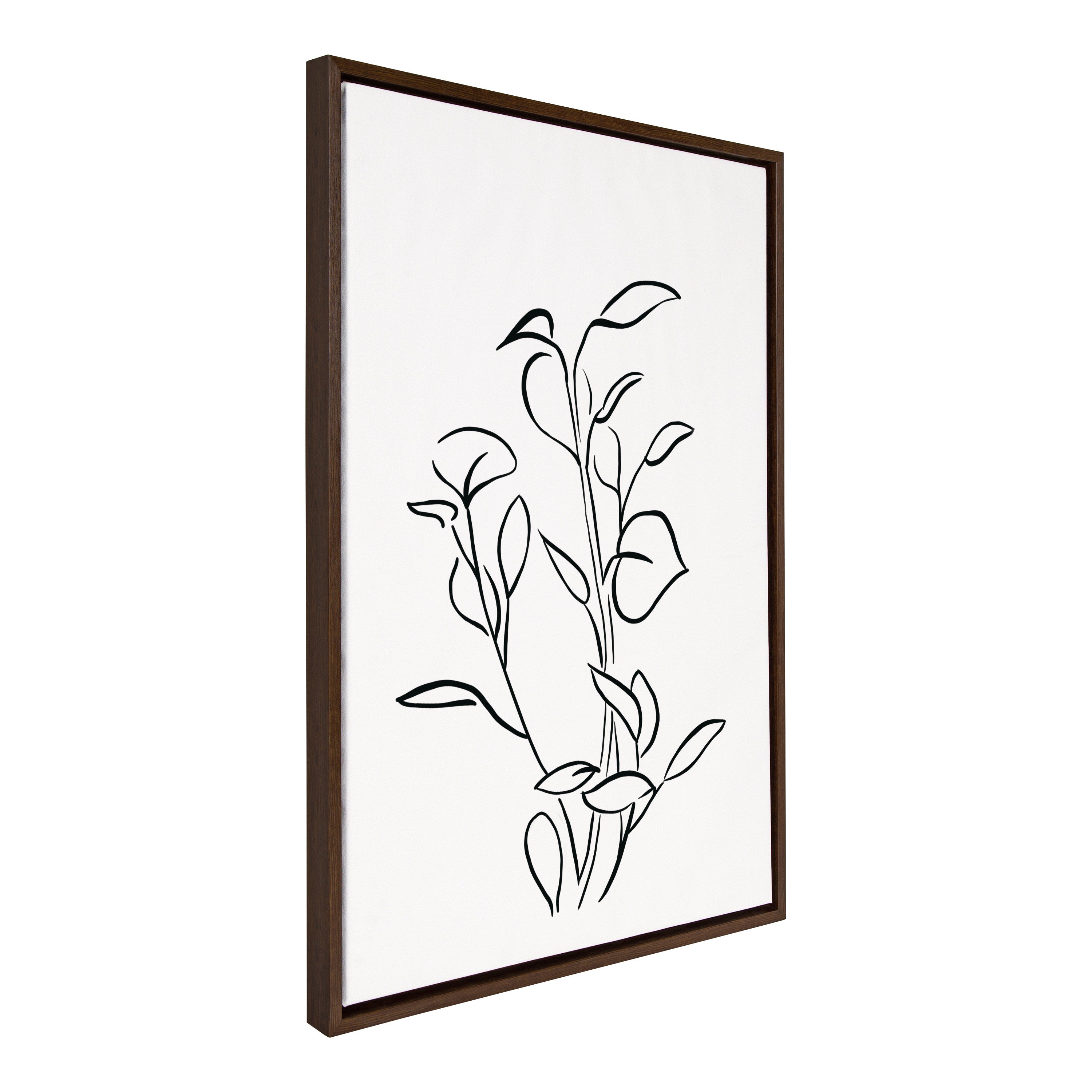 Framed Canvas Sylvie Walnut 23x33 2