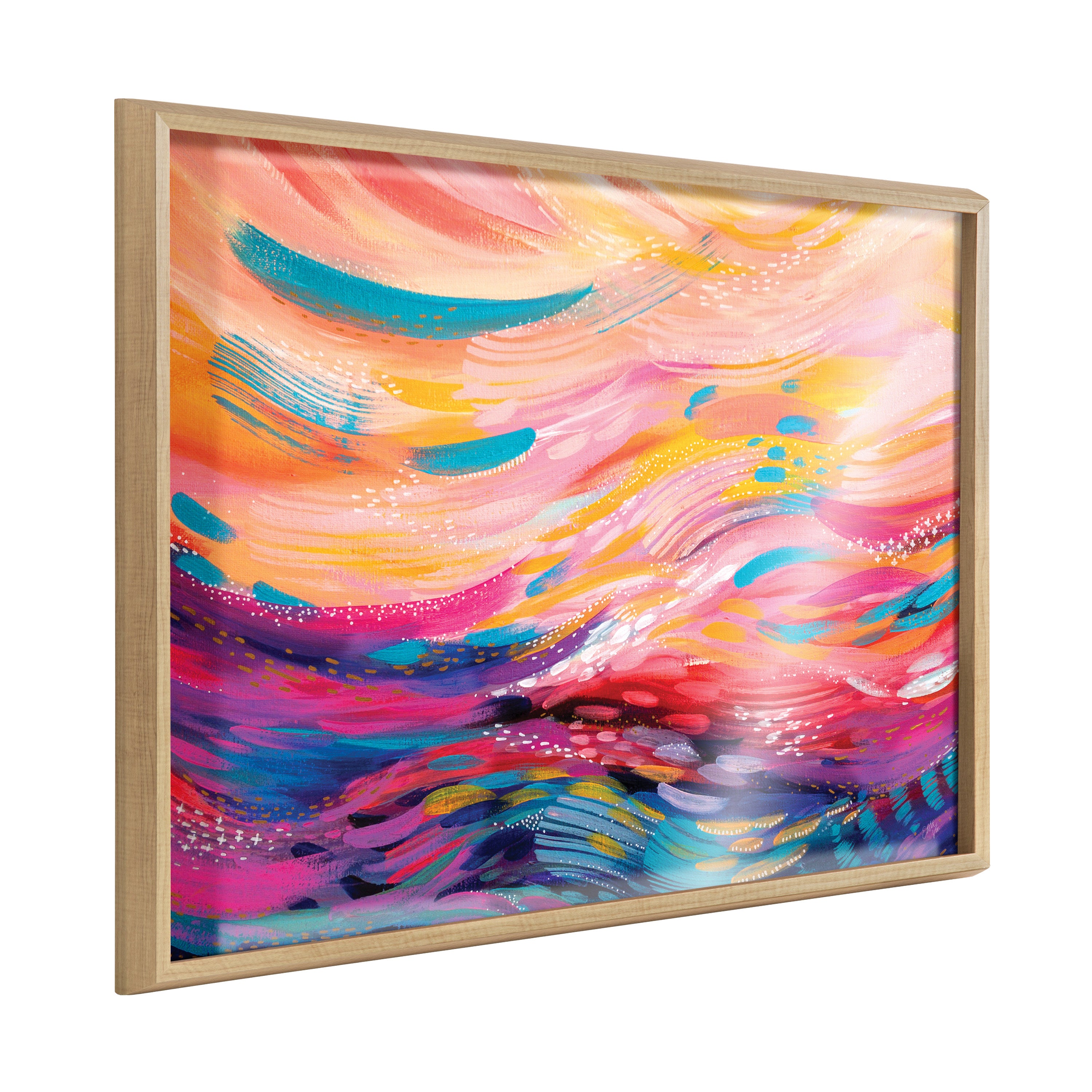 Blake BrushStrokes 90 Framed Printed Art by Jessi Raulet of Ettavee