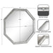 Octagon Mirror Silver 26x26 2