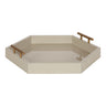 Lipton Hexagon Decorative Tray with Metal Handles