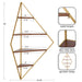 Accent Shelf Walnut Brown 24x17x38 2