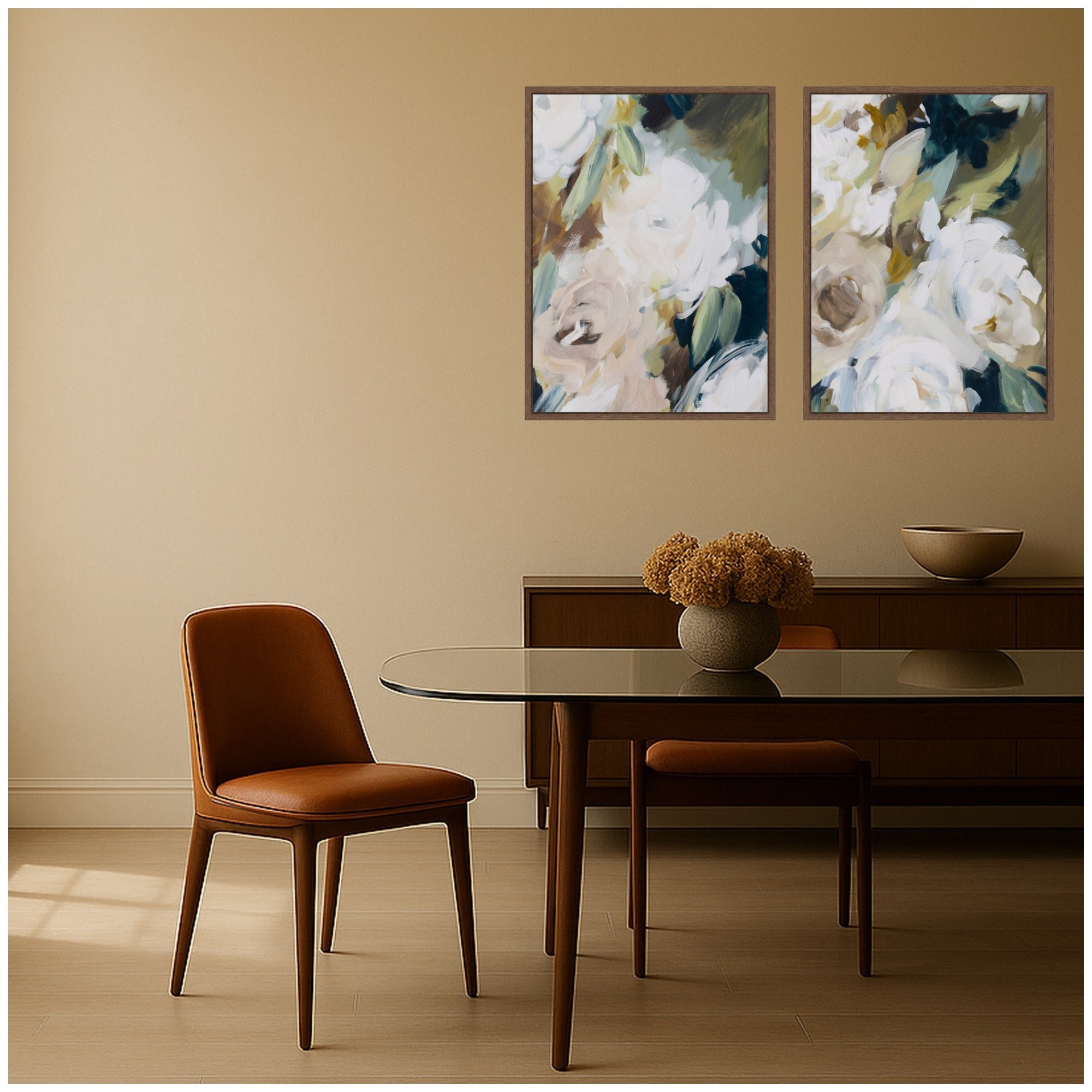 Art Set 2 Piece Set 18x24 Sylvie Walnut 7