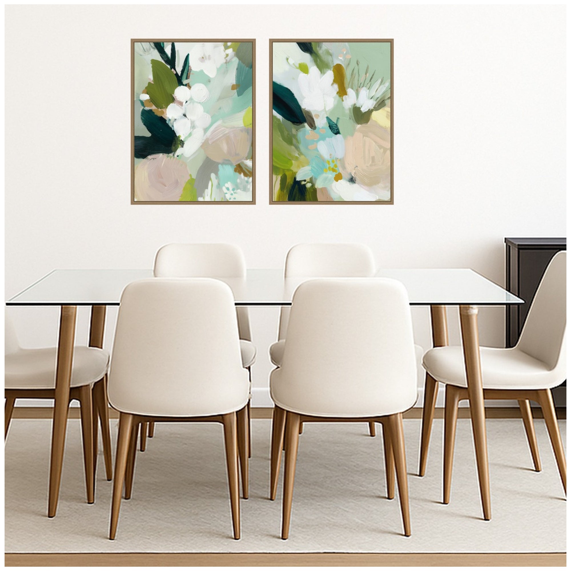 Art Set 2 Piece Set 18x24 Sylvie Dark Gold 7