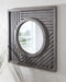 Square Mirror Gray 30x30 7