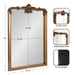 Rectangle Mirror Gold 25x36 2
