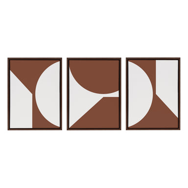 Art Set 3 Piece Set 18x24 Sylvie Walnut 2