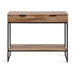 Console Table Natural Black 36x13x31 5