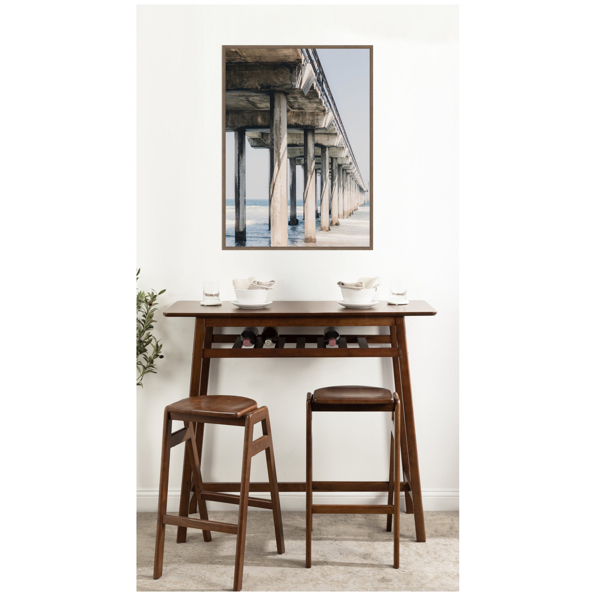 Framed Canvas 28 x 38 Sylvie Walnut 7