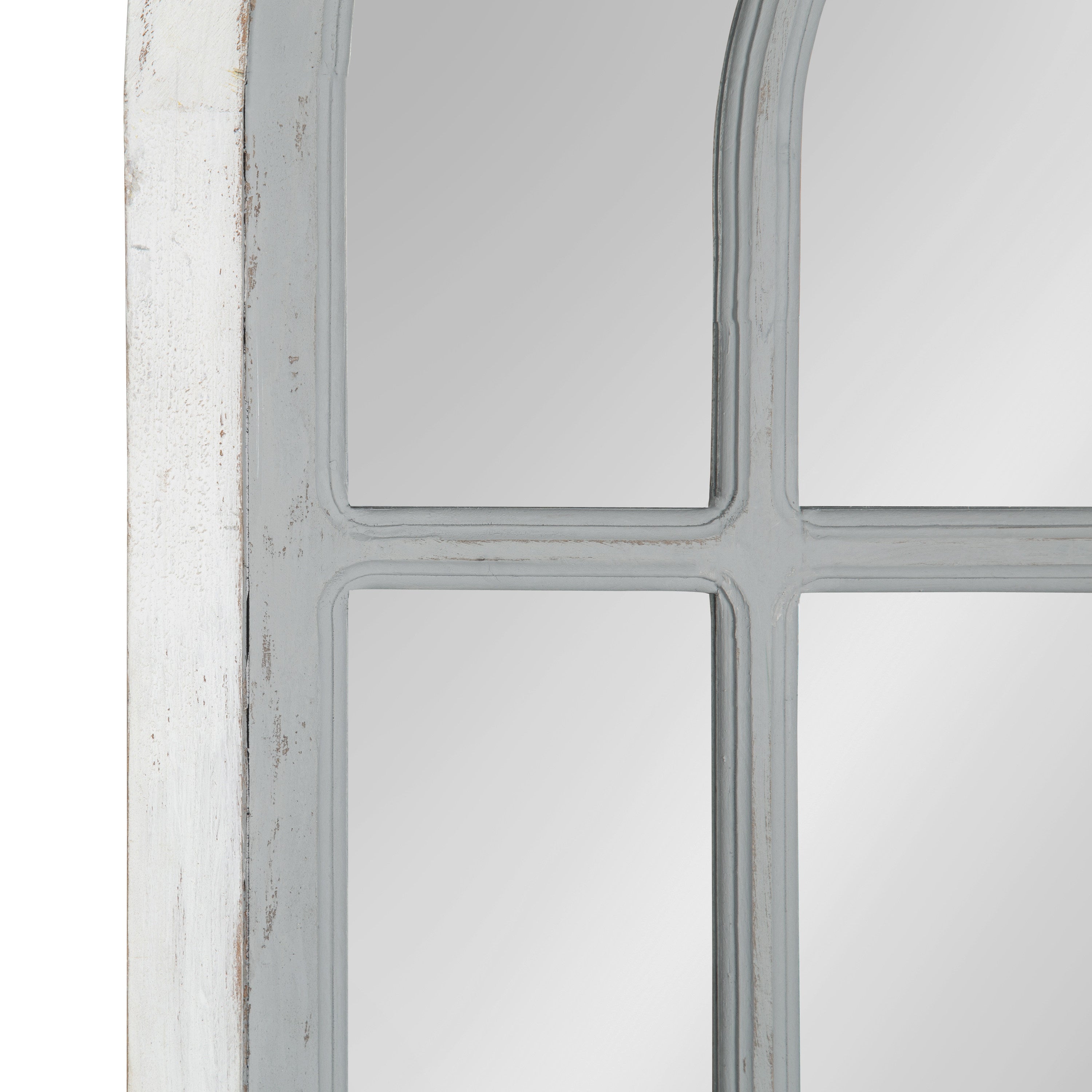 Windowpane Mirror Gray 22x38 3