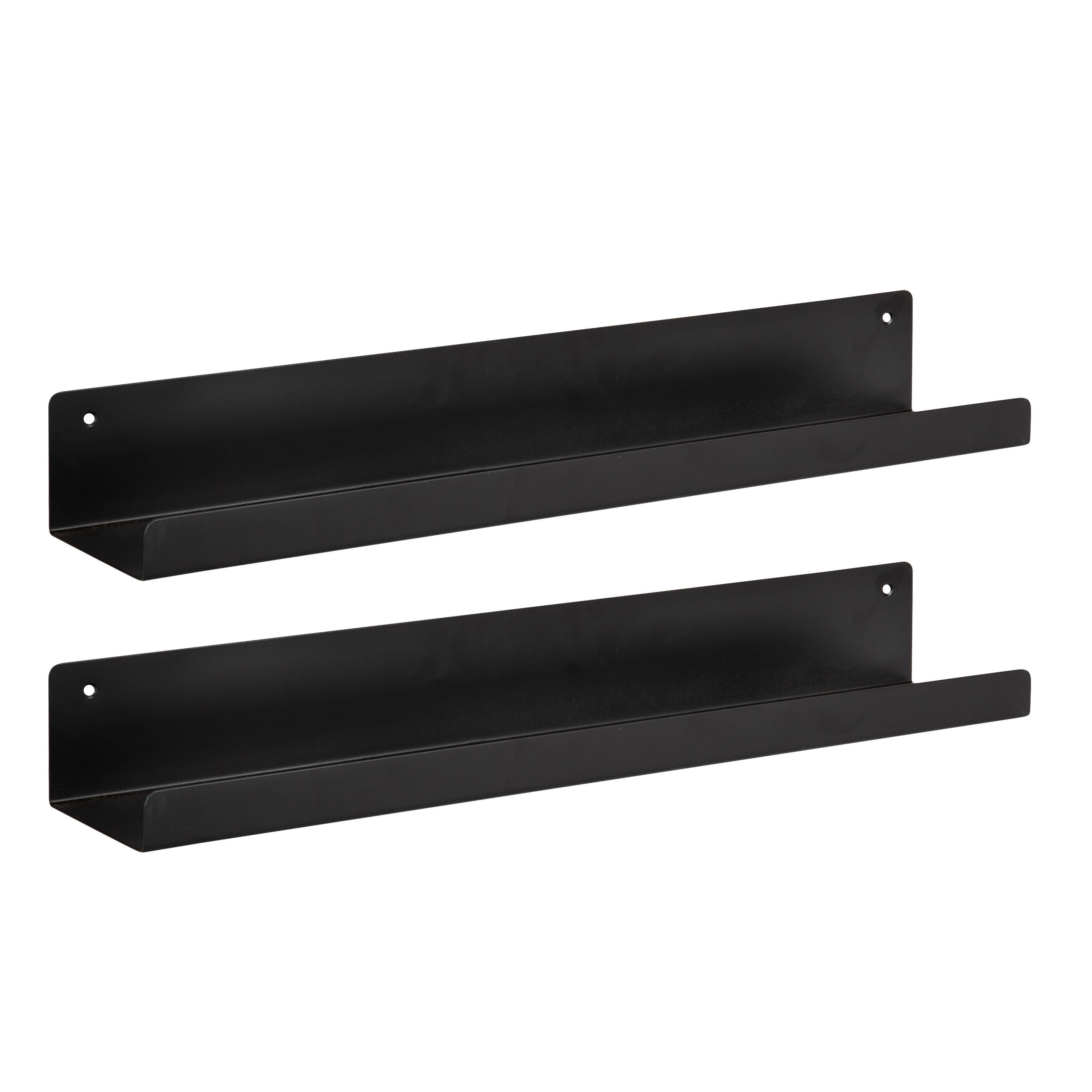 Floating Shelf 2 Piece - 24" Black 1