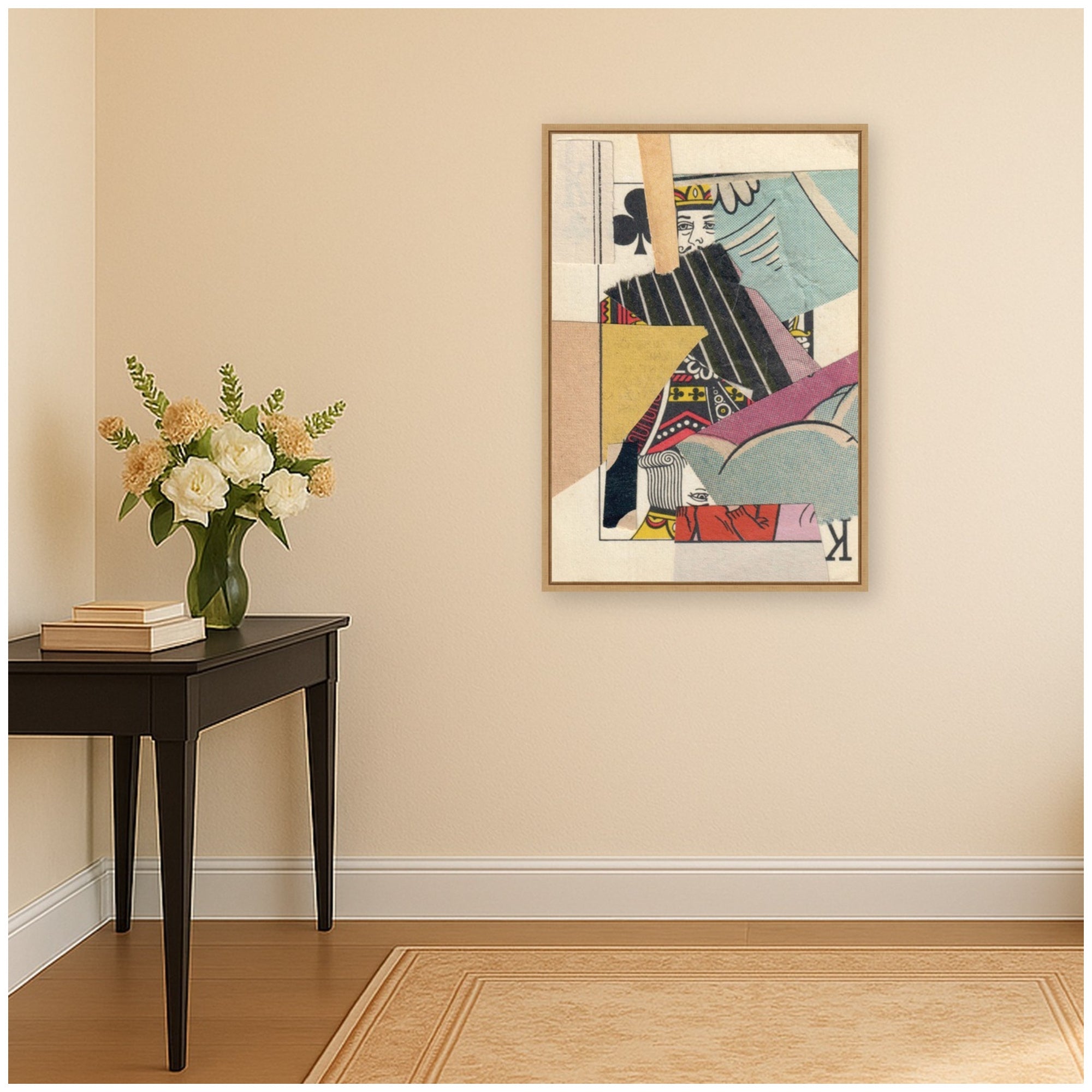 Framed Canvas Sylvie Natural 23x33 5