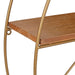 Accent Shelf 26x21 Brown Gold 4
