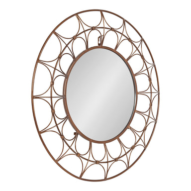 Decorative Mirror Bronze 28" Diameter 1