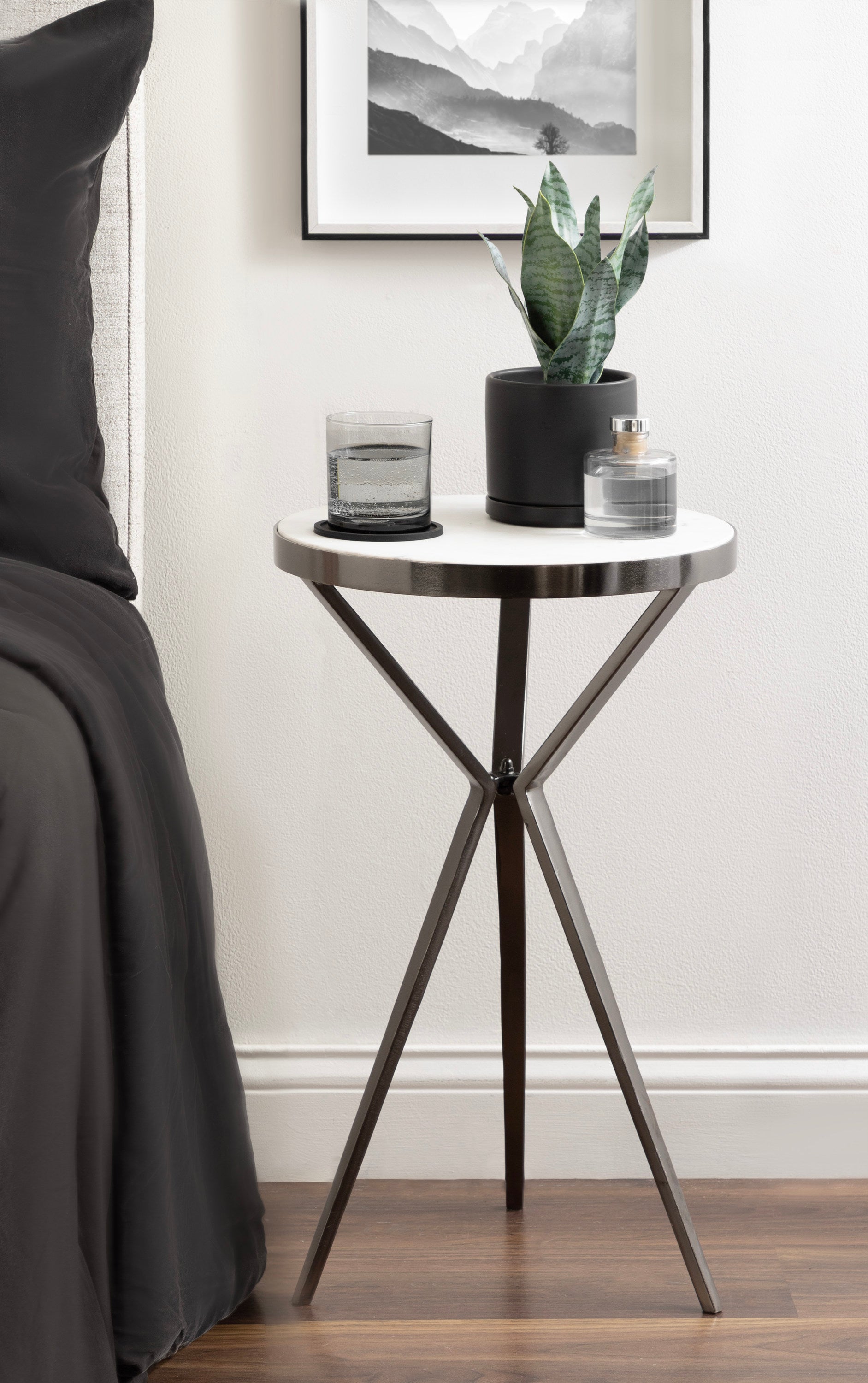 Gribben Round Marble Side Table