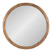 Round Mirror Rustic Brown 32x32 5