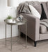 Side Table Silver Mirror 18.25x18.25x22 7