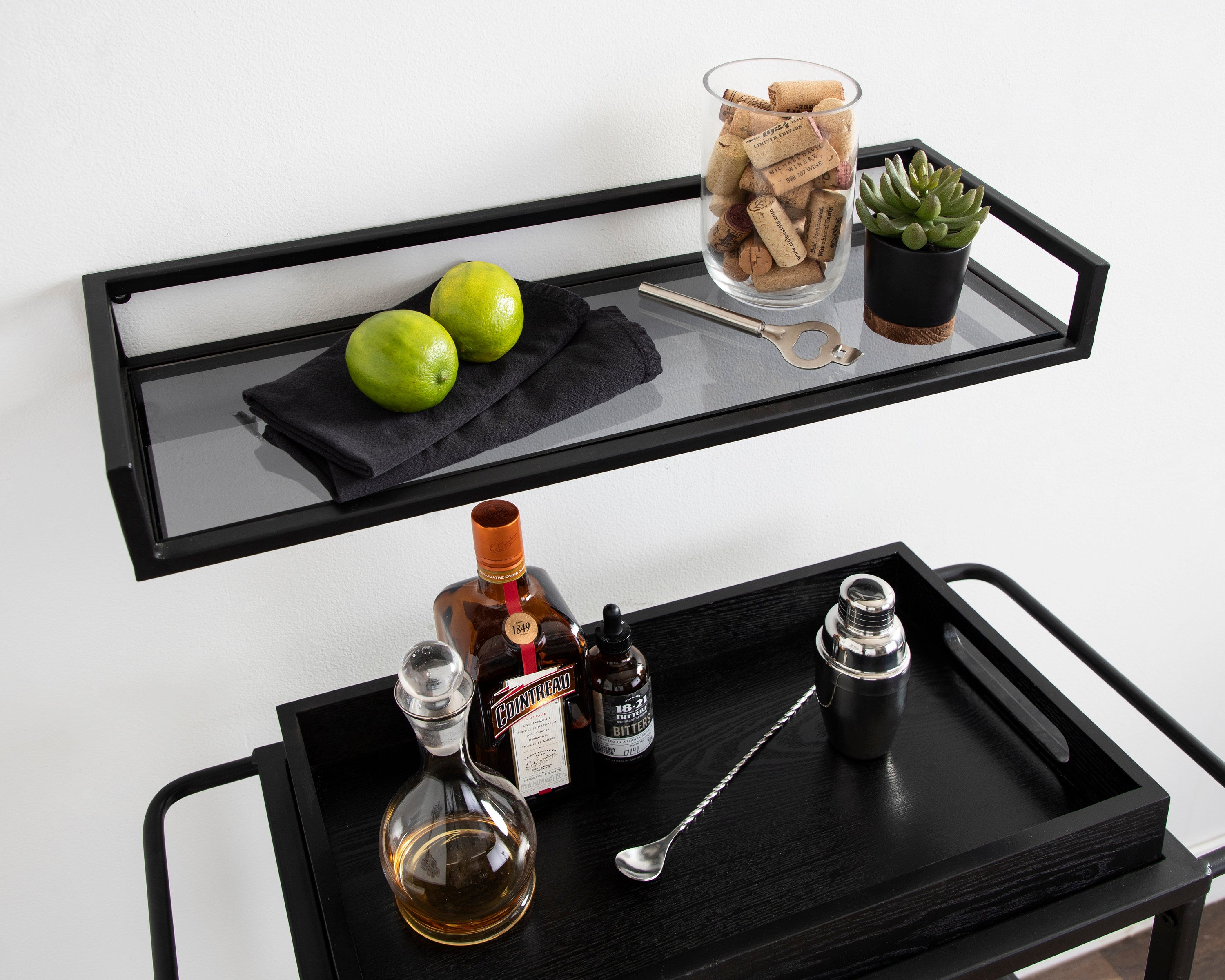 Floating Shelf 24x8x3 Black 7