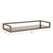 Floating Shelf 24x8x3 Gold Black 2