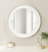 Round Mirror White Gold 22x22 8
