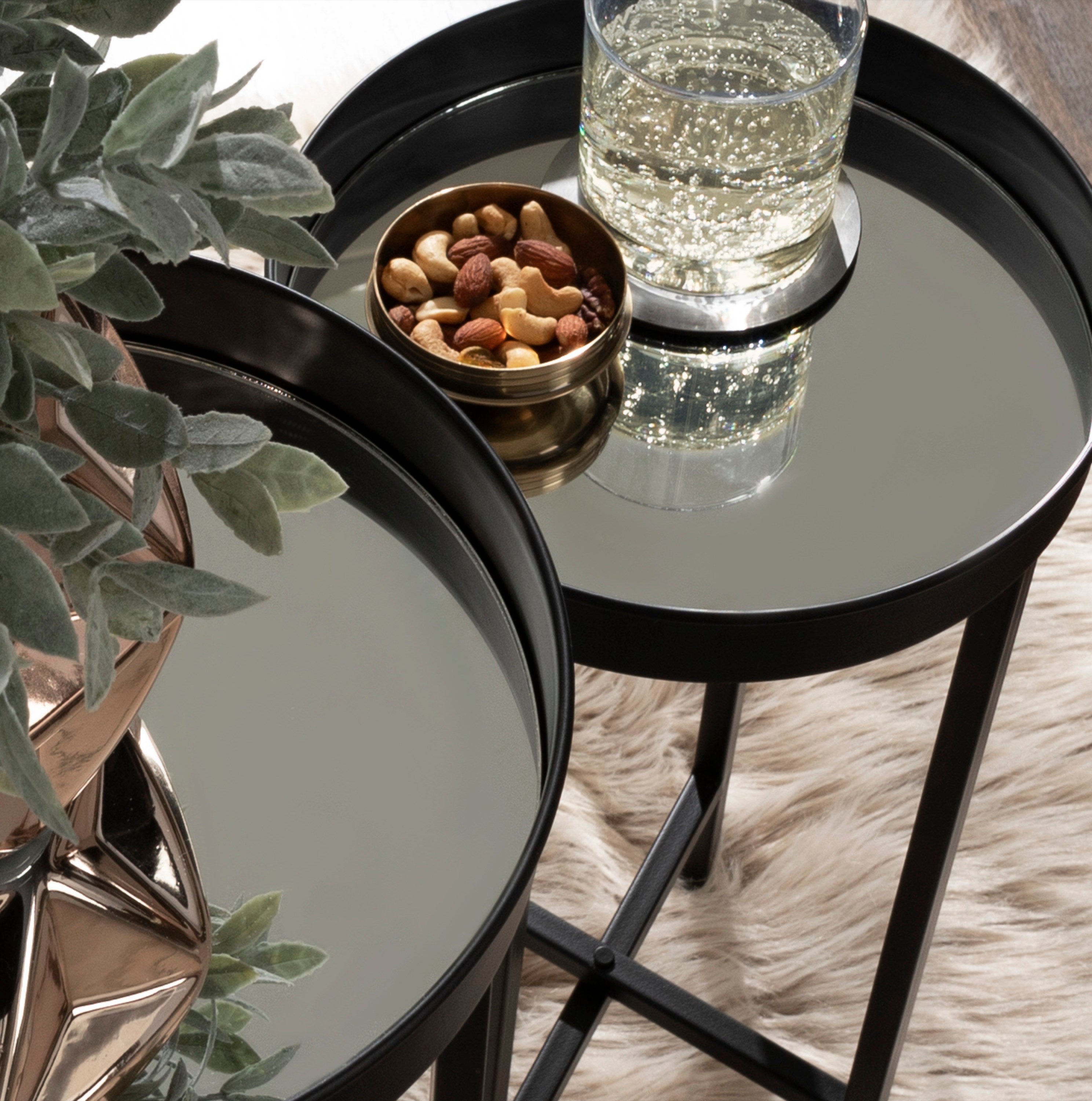 Nesting Table Black 2 Piece 7