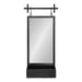 Functional Mirror Black 18x39 2
