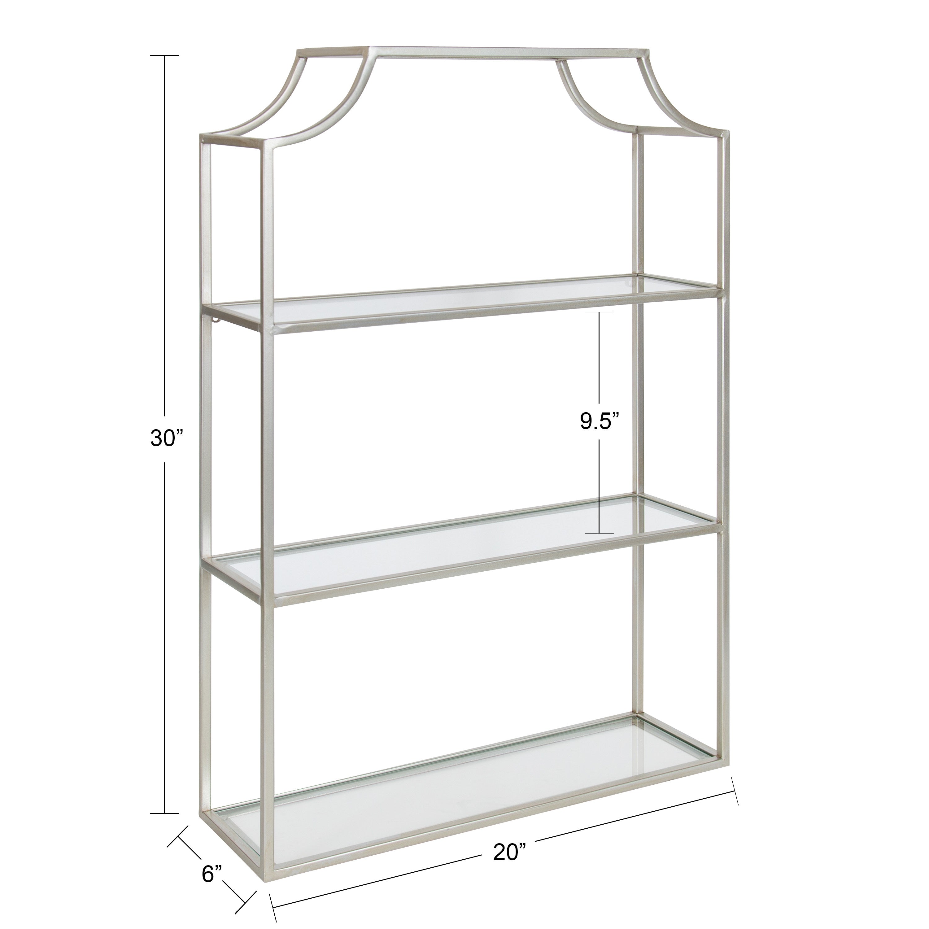 Accent Shelf Silver 21x30 2