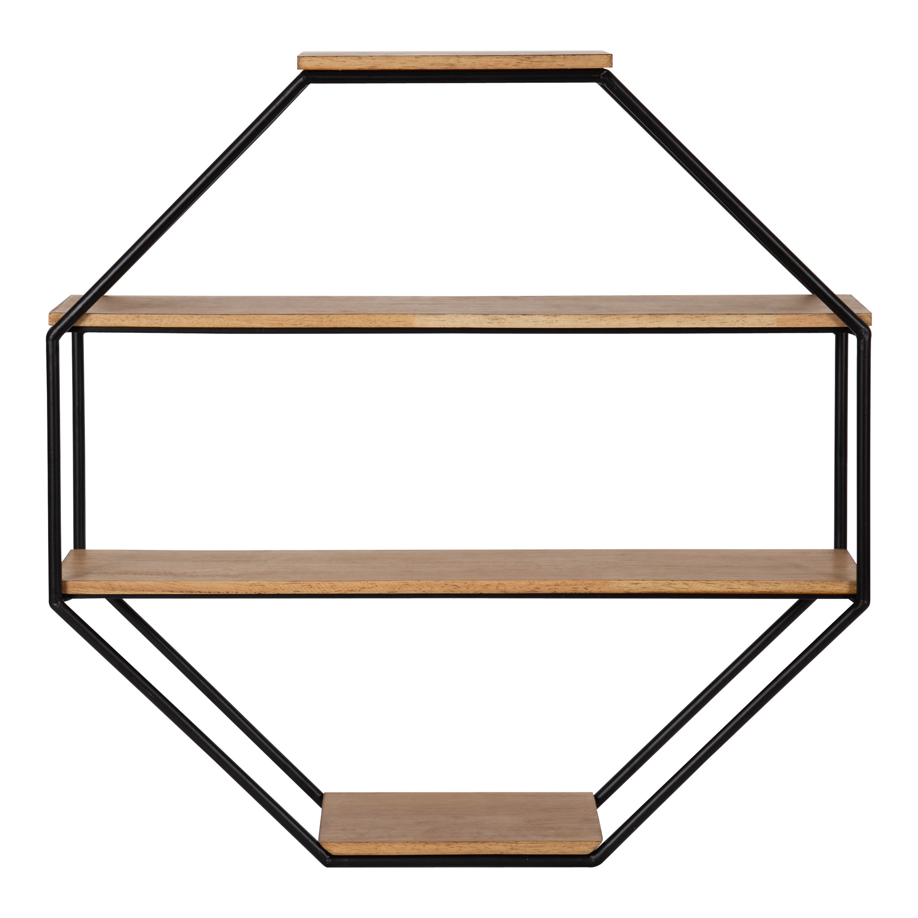 Accent Shelf Rustic Brown 24x24 3