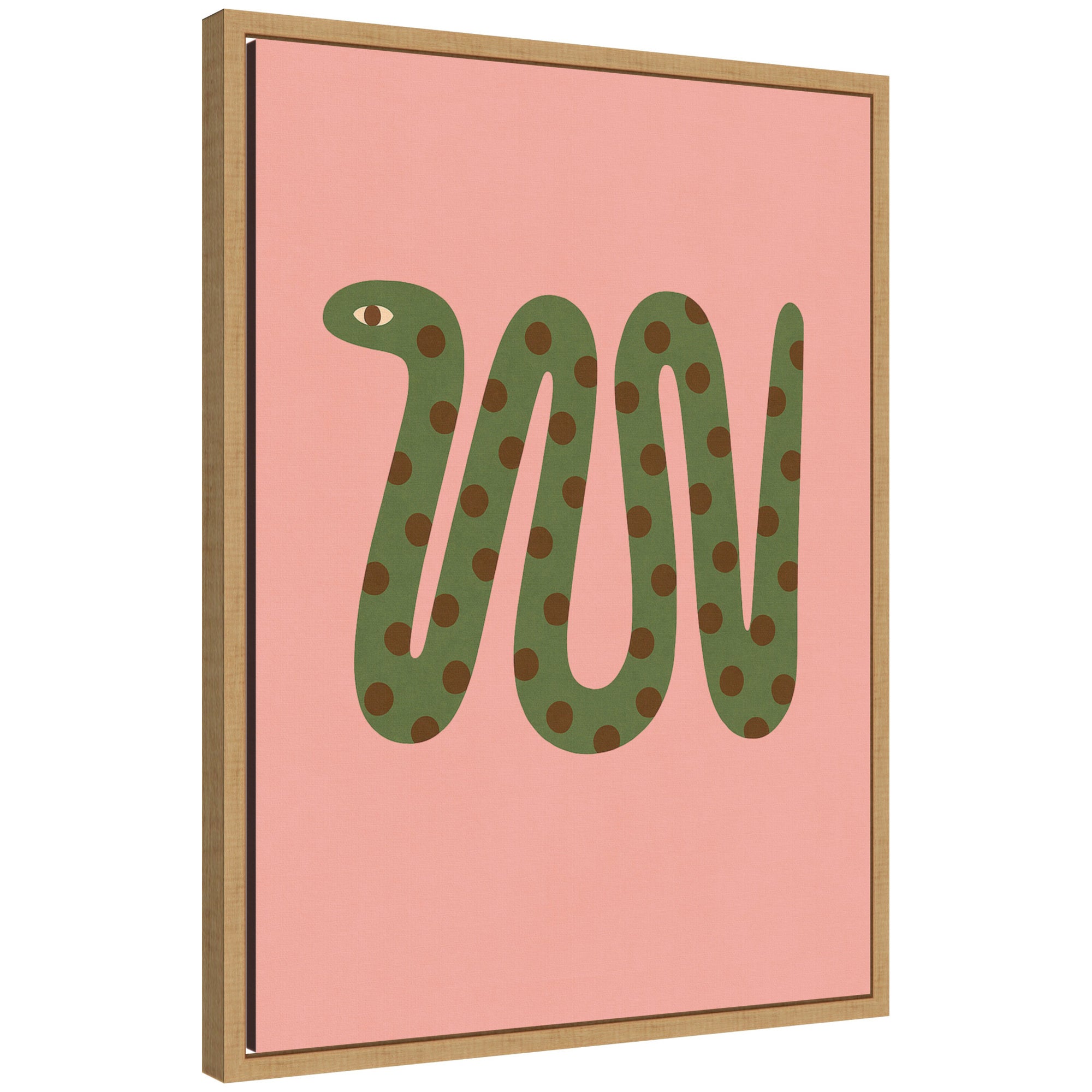 Snake by Laura Moss Framed Canvas Wall Art Print