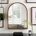 Arch Mirror Walnut Brown 24x32 6