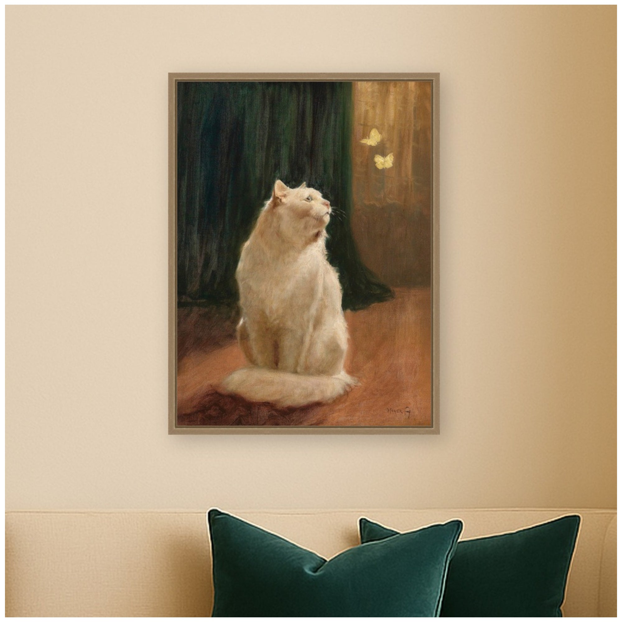 Framed Canvas 18x24 Sylvie Dark Gold 5