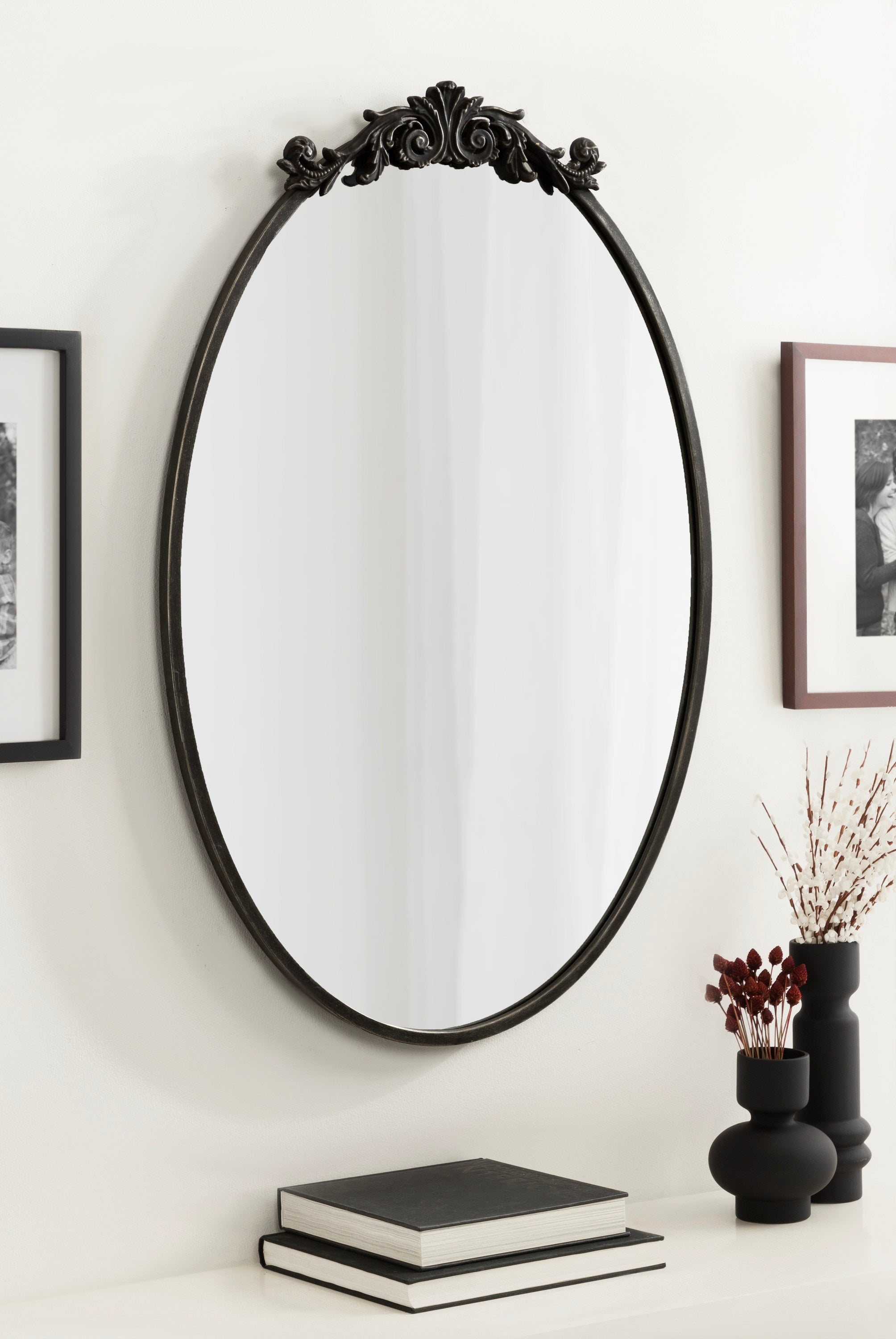 Oval Black 24x36 6