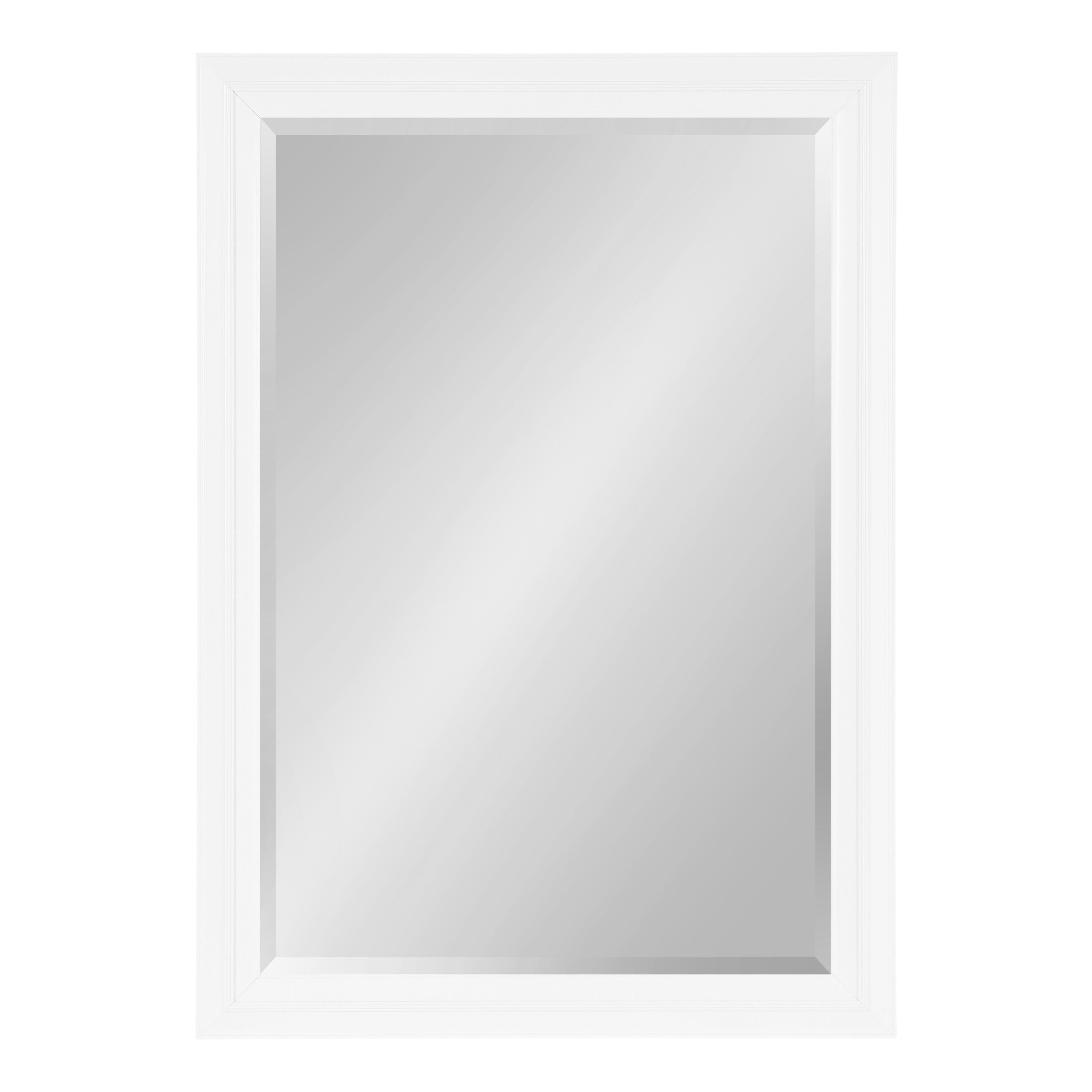 Rectangle Mirror White 24x34 5