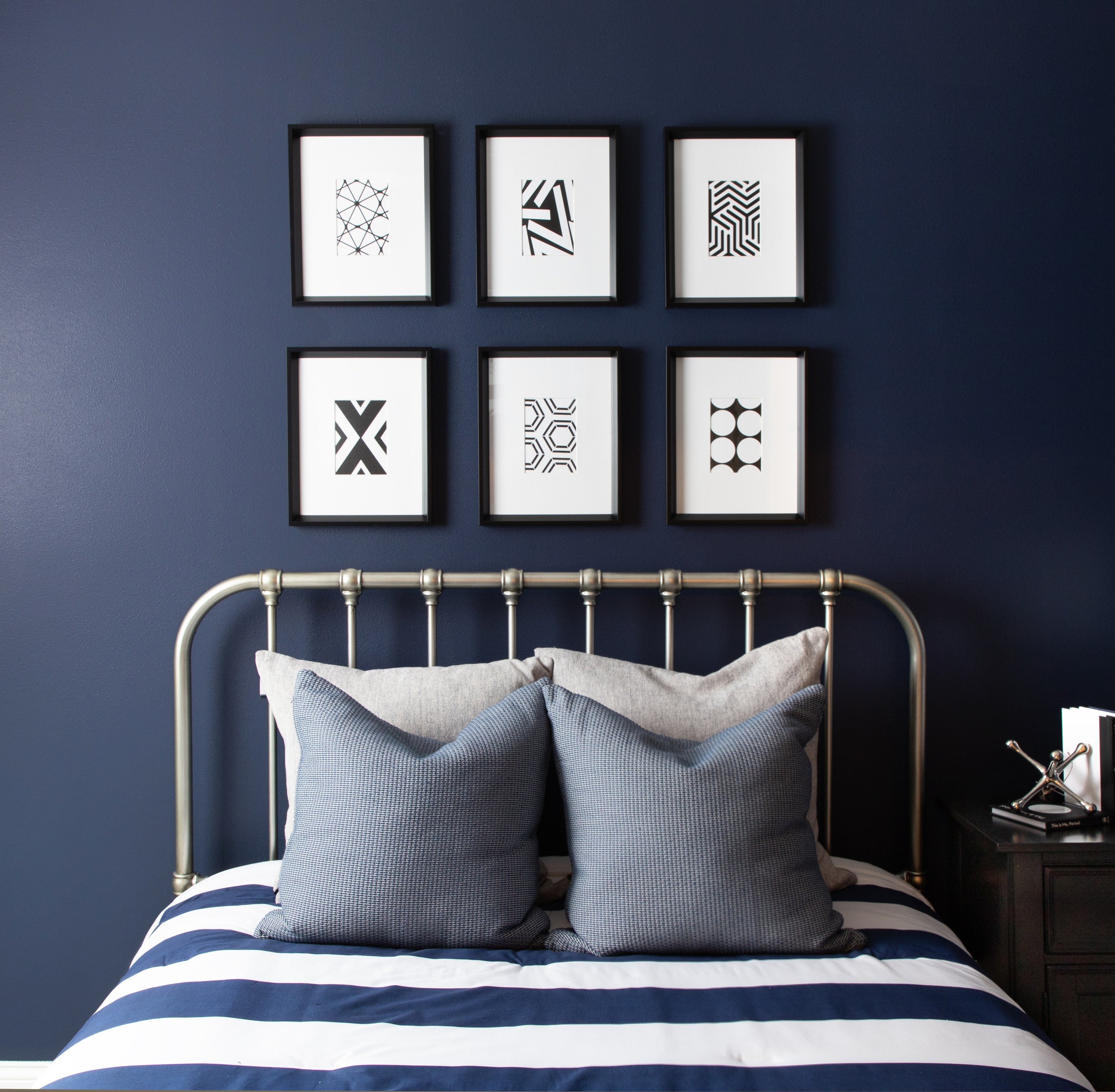 Art Set Black 6 Piece 13 in. x 16 in. 6