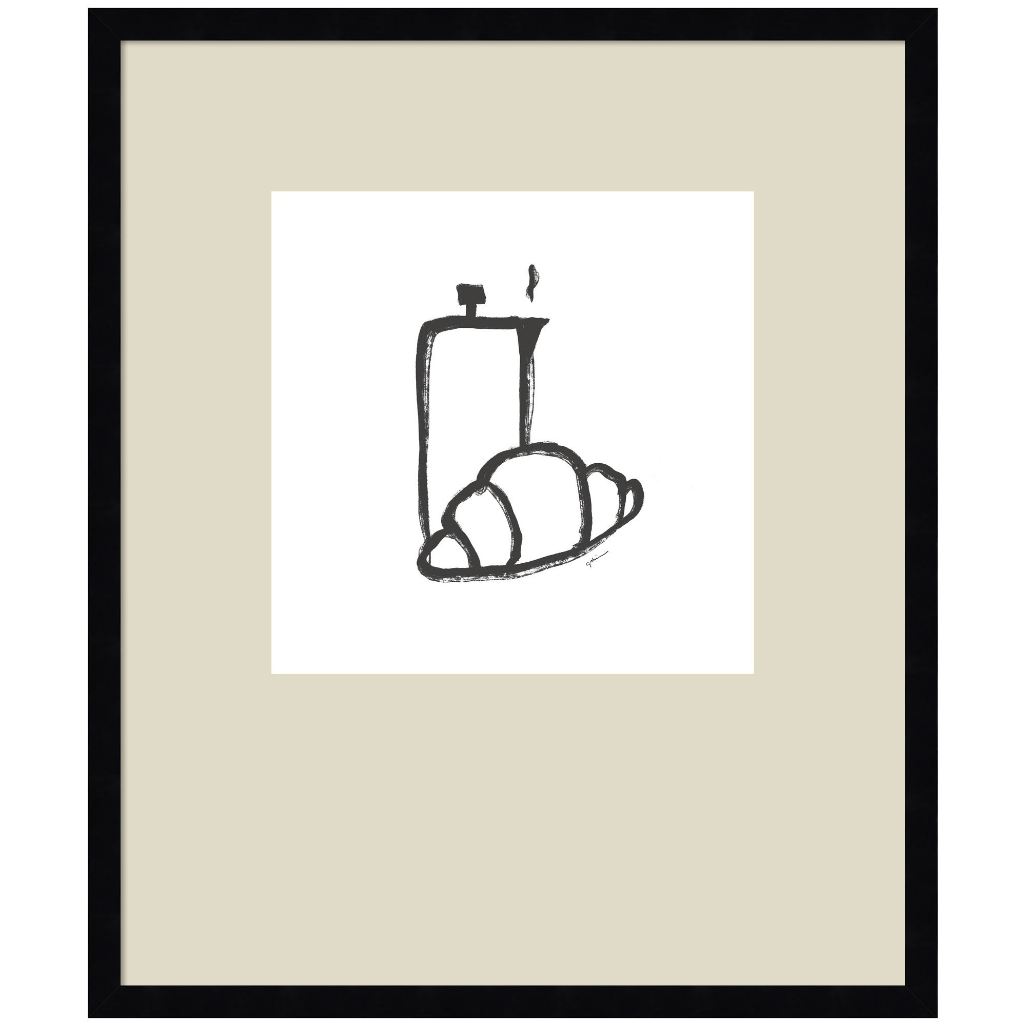 Breakfast Club No. 2 by Gabrielly Guedes Framed Wall Art Print
