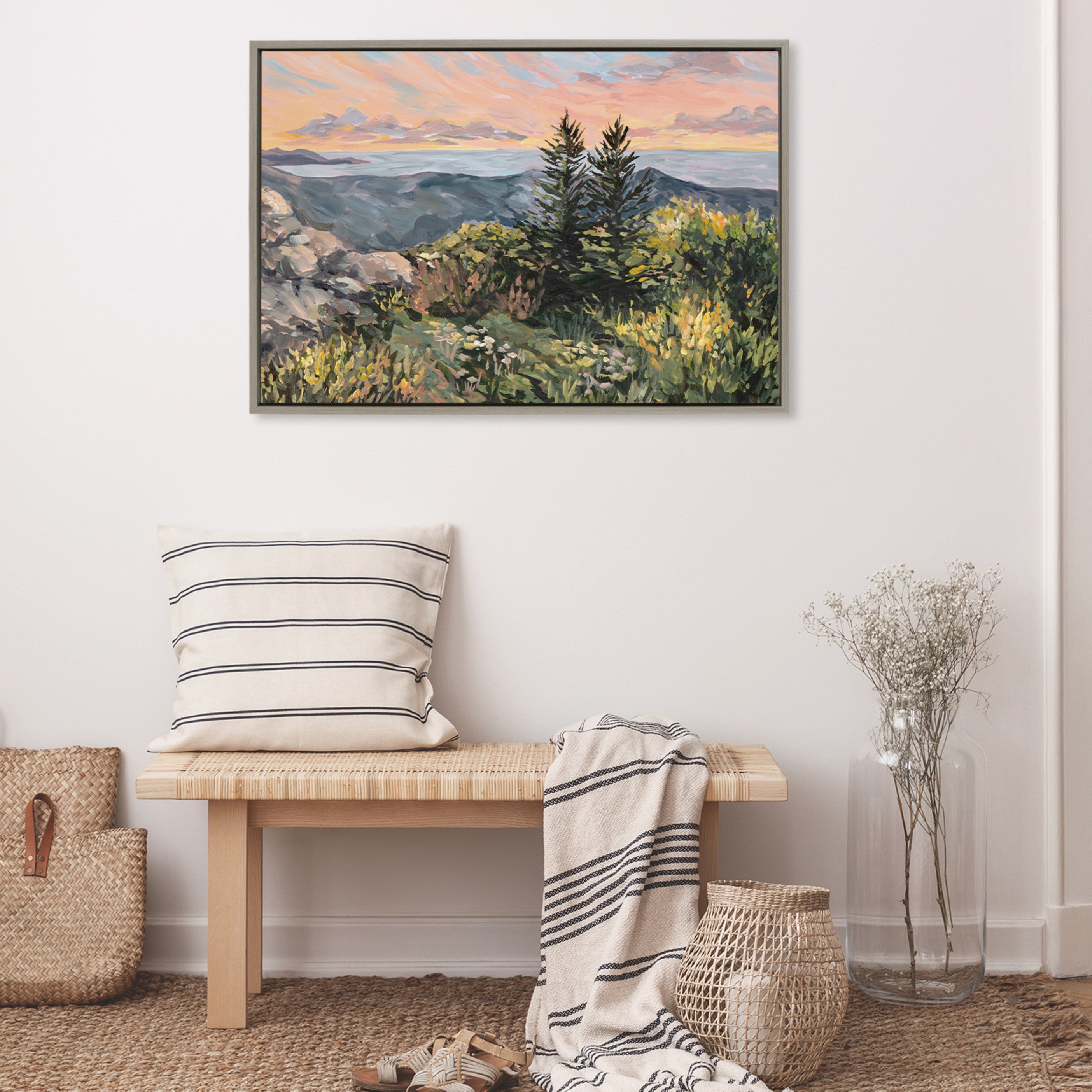 Framed Canvas 23x33 Sylvie Graywash 5
