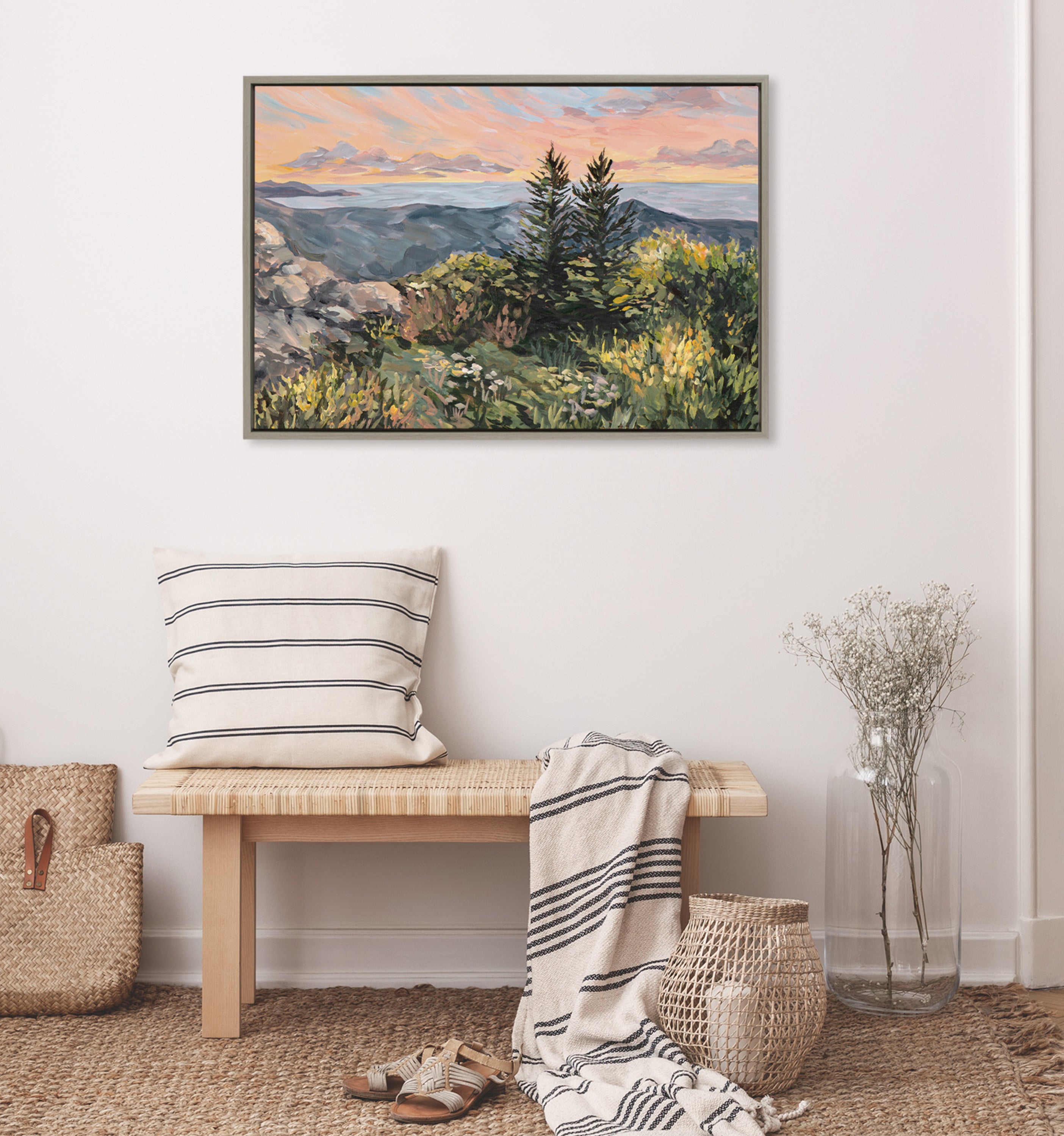 Framed Canvas 23x33 Sylvie Graywash 5