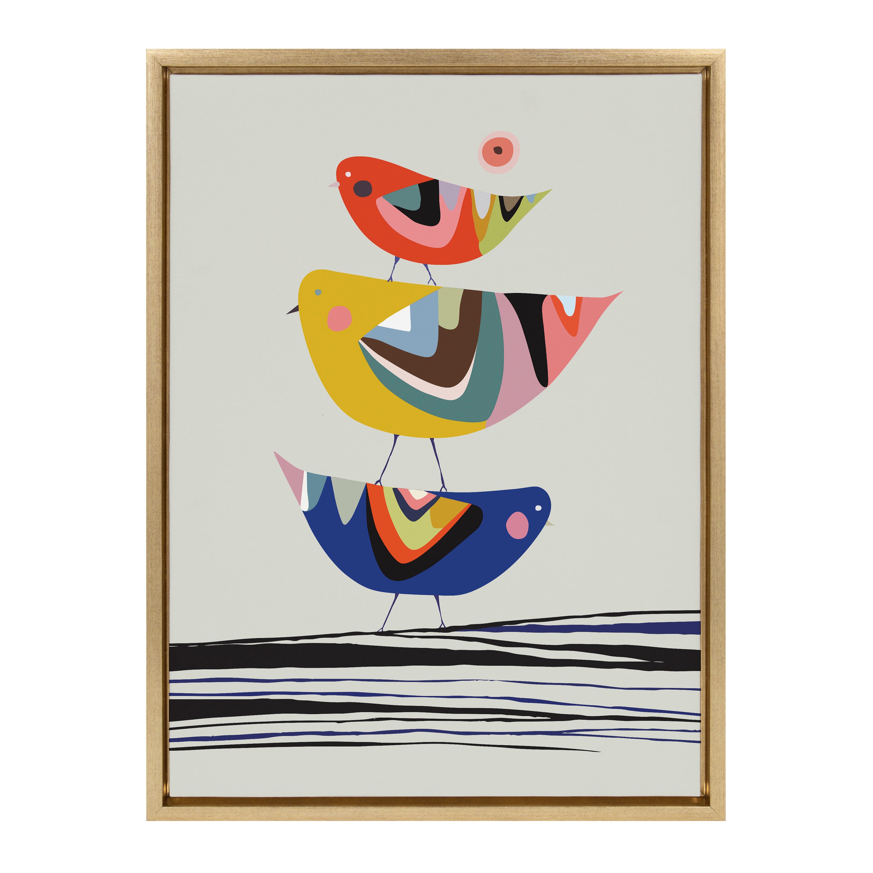 Framed Canvas Sylvie Bright Gold 18x24 2