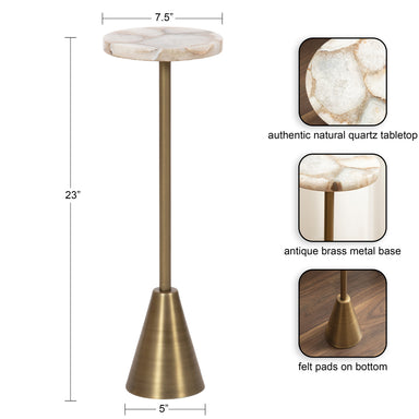 Drink Table Gold 8x8x23 2