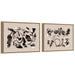 Framed Canvas Sylvie Dark Gold 2 Piece Set 18x24 1