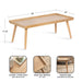 Coffee Table Natural Beige 46x22x17 2