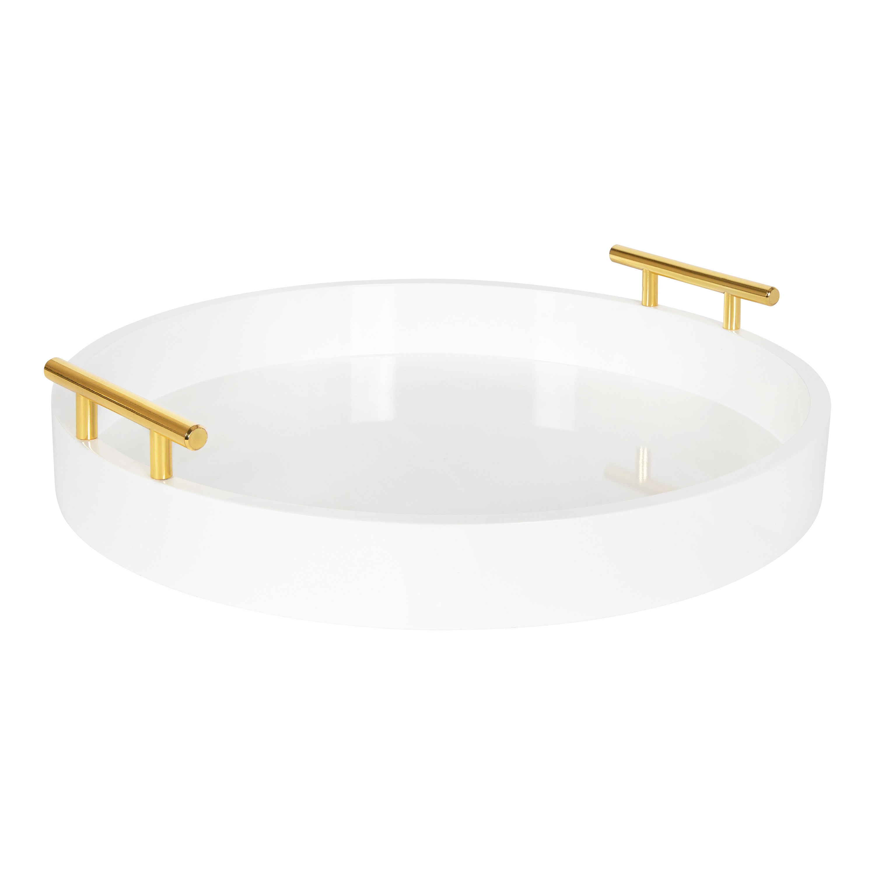 Single Tray White 15.5" Diameter 1