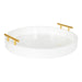 Single Tray White 15.5" Diameter 1