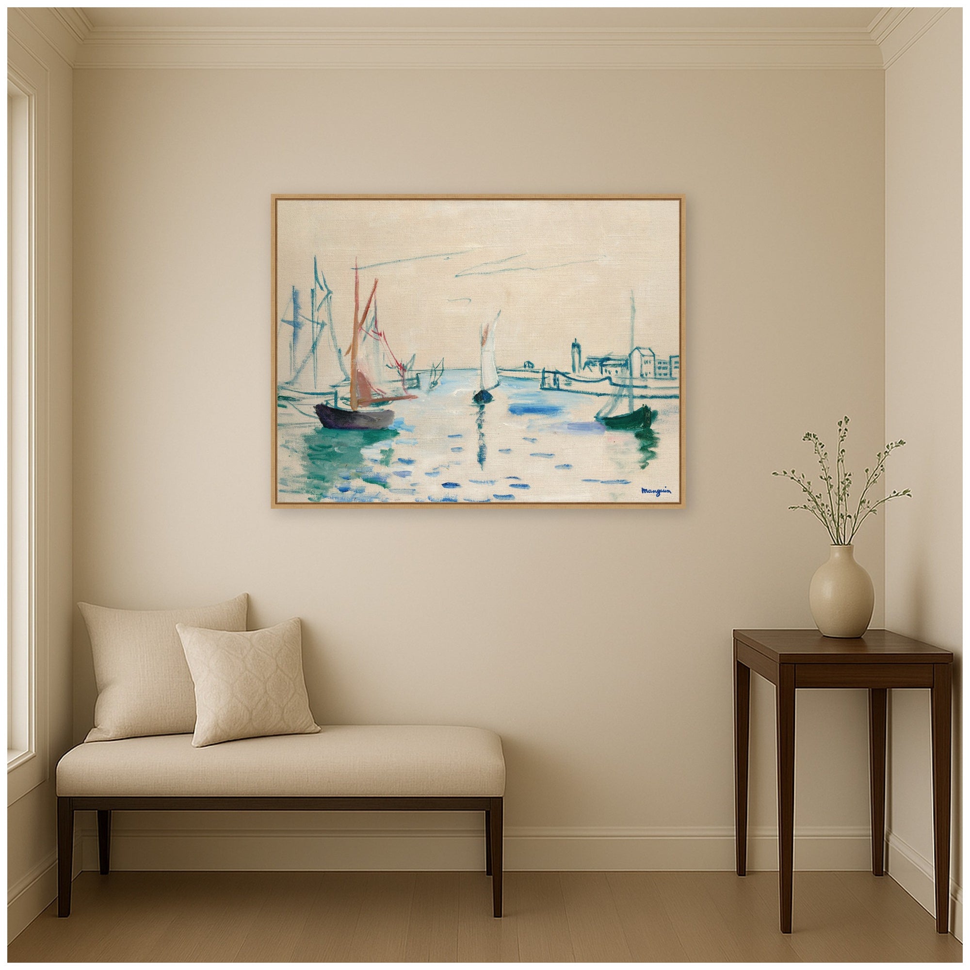 Framed Canvas 42x32 Sylvie Natural 7