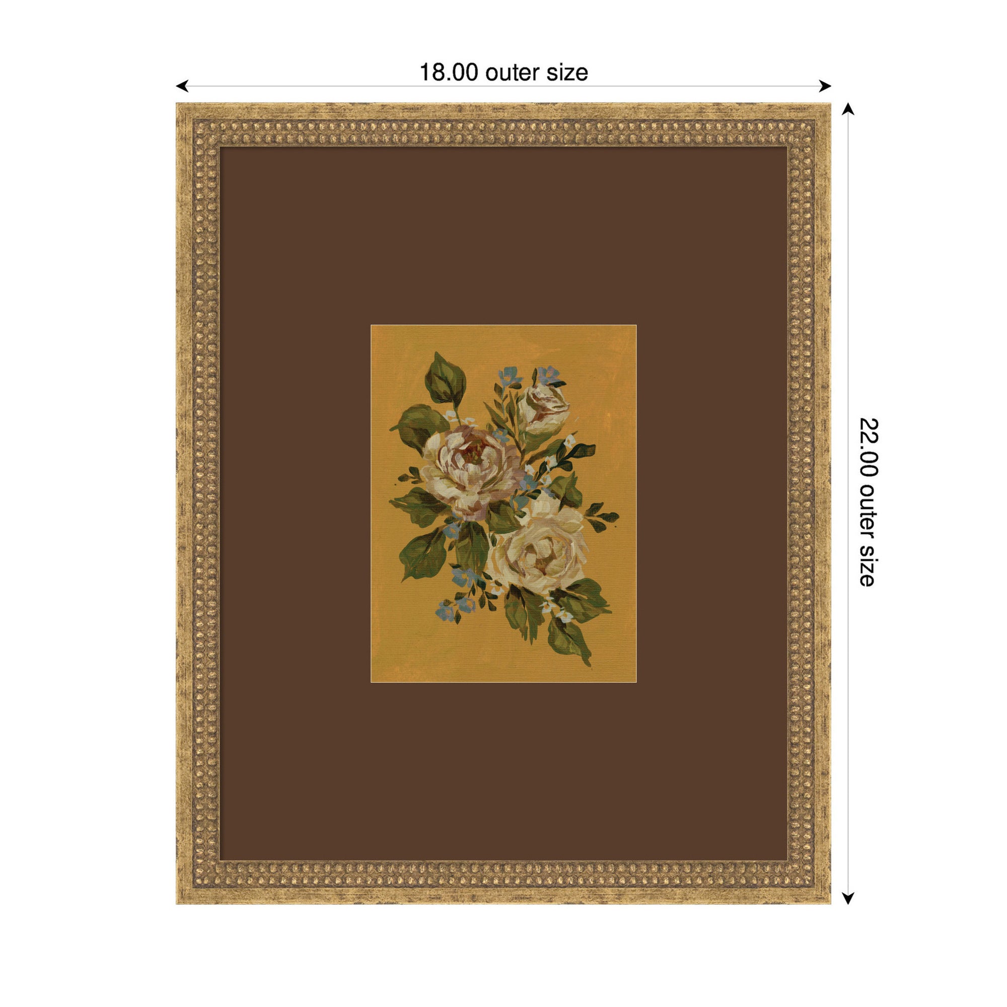 Framed Art 18x22 Castellan Gold 2